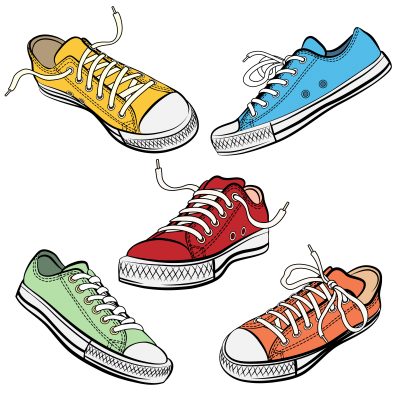 Sport Shoes & Sneakers Set – Multi-View Footwear Vector Collection
